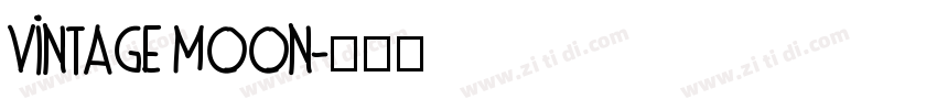 Vintage Moon字体转换